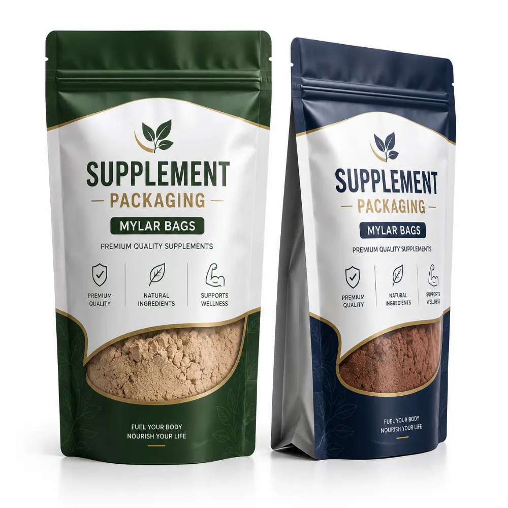 Custom Supplement Packaging Mylar Bags